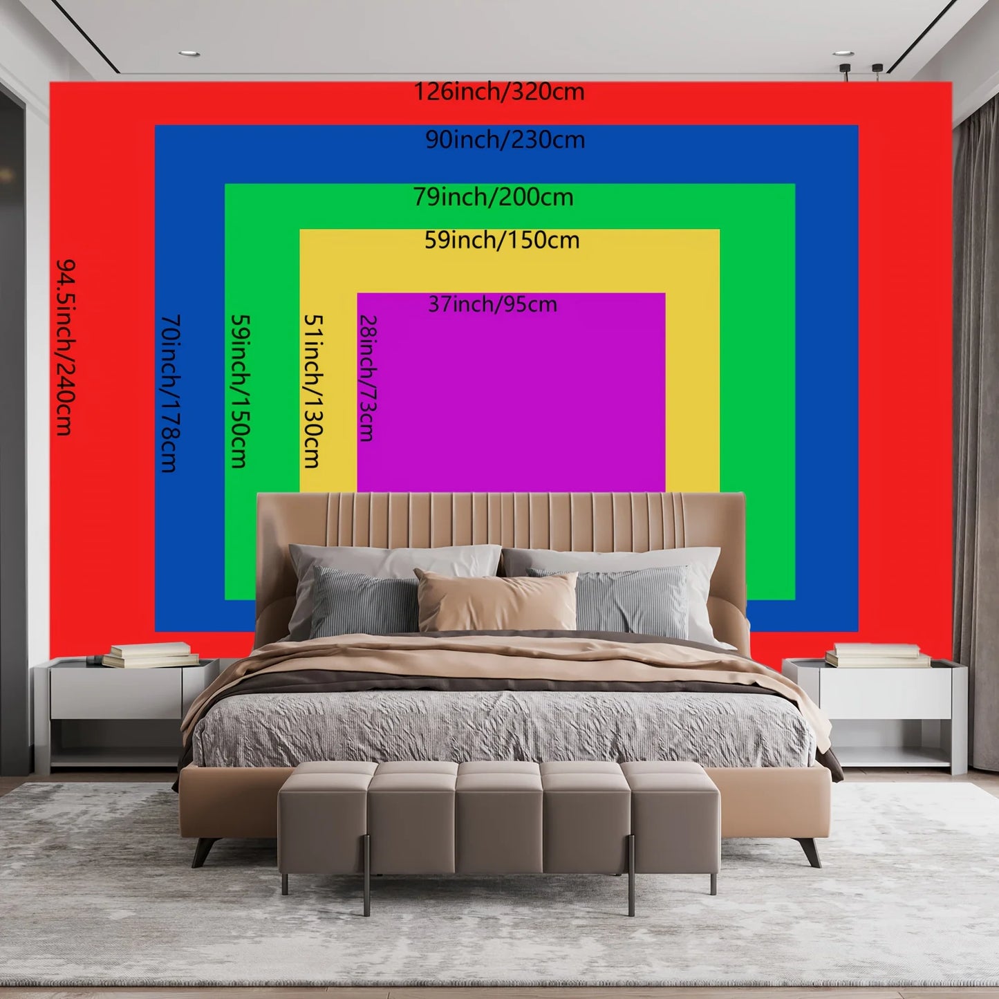 1pc Landscape Theme Waterfall Canyon Tapestry, Ultra Large Polyester Wall Hanging for Living Room Bedroom Office, Indoor Use