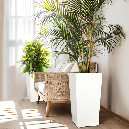 Durable Plastic Planter Pots for Indoor and Outdoor Use