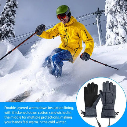USB Heated Gloves For Winter Outdoor Cold Weather Waterproof