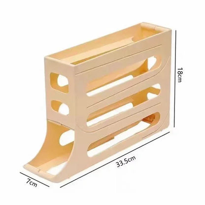 Refrigerator Egg Storage 4 Layers Automatic Rolling Egg Holder