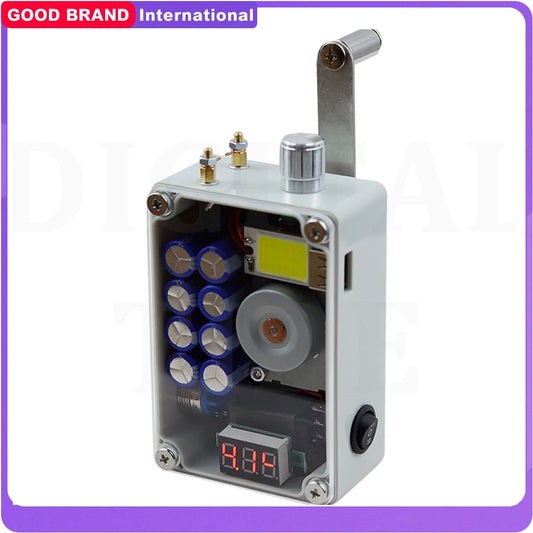 XMSJ Portable Hand Crank Generator Emergency Power Light