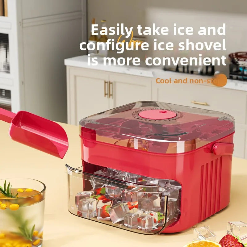 YIYUEQIANLI 50 Cube Ice Maker With Easy Press Cap Lid