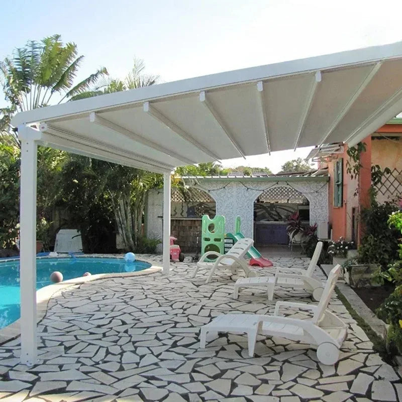 Guangdong Aluminum Folding Gazebo Pavilion Courtyard