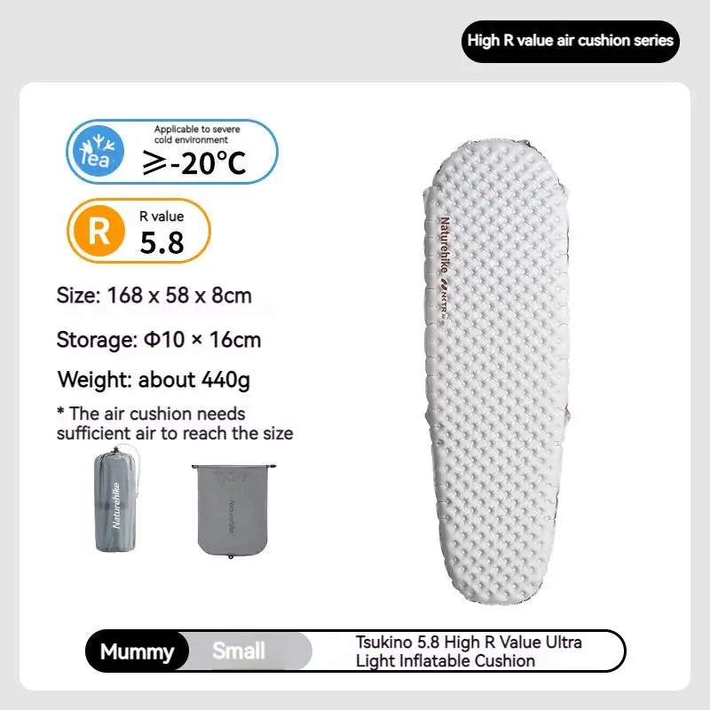 Nature hike Inflatable Ultralight Portable Folding Warm Mat Bed Pad