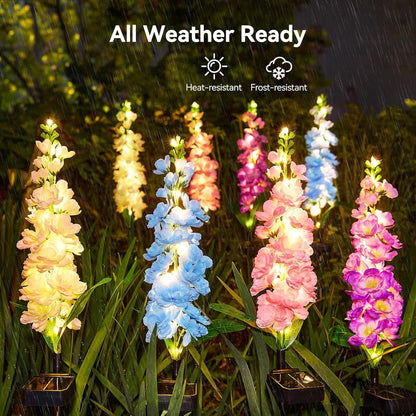 Upgraded Solar Garden Lights 36 LEDs Outdoor Flowers