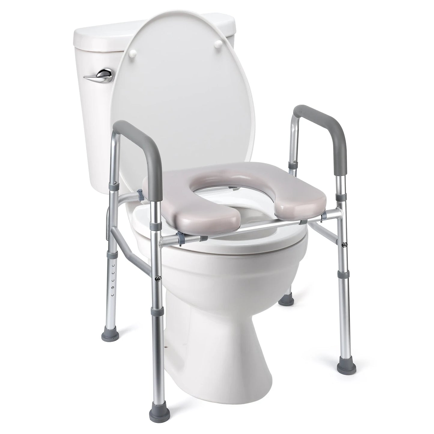 TWISTER.CK Raised Toilet Seat With Adjustable Height And Padded Seat