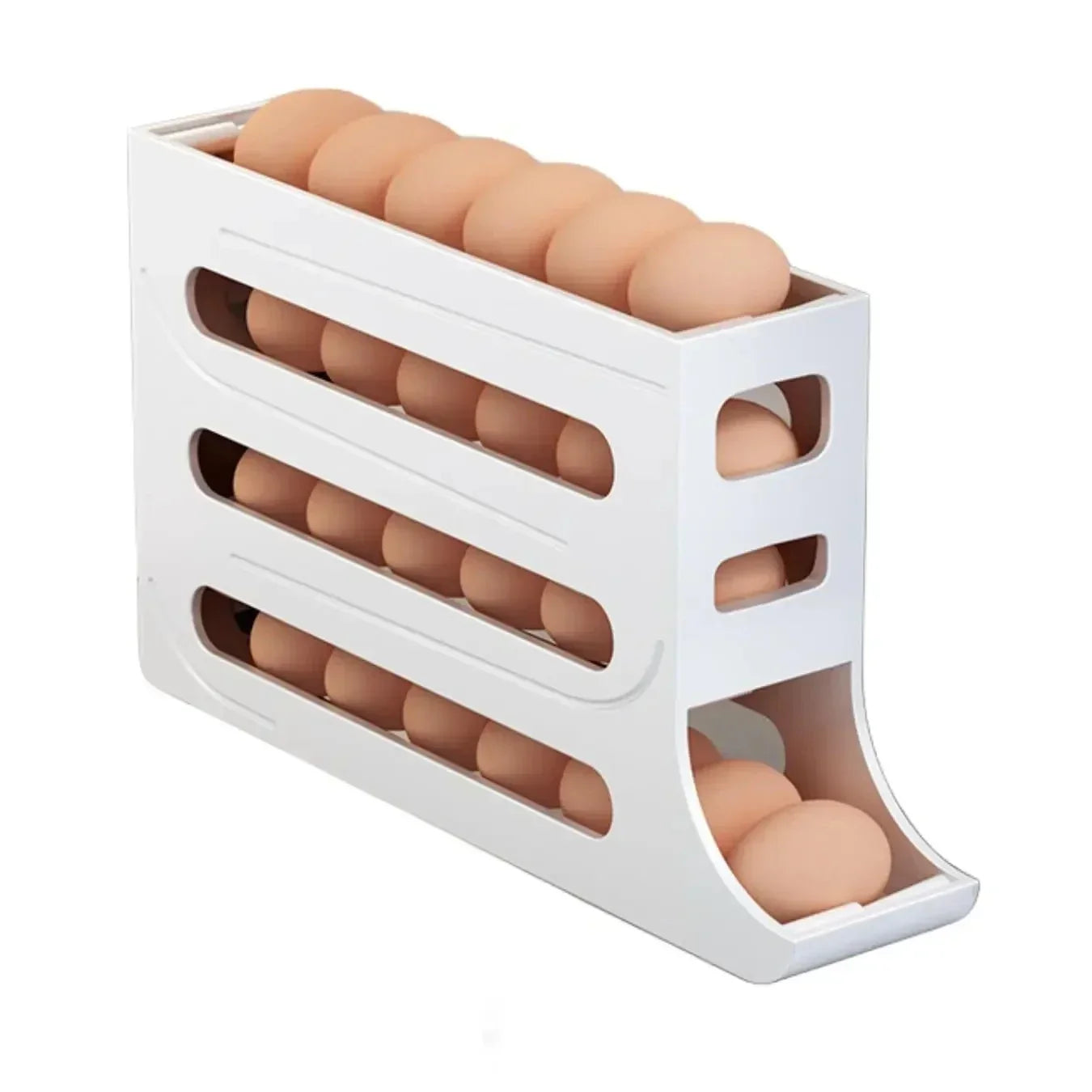 Refrigerator Egg Storage 4 Layers Automatic Rolling Egg Holder