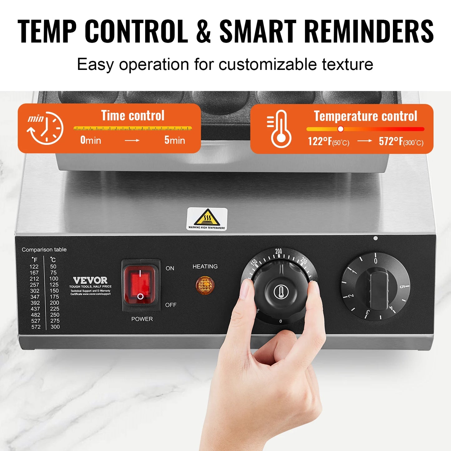 Electric Waffle Maker 1700W Dutch Pancake Baker For Home Use