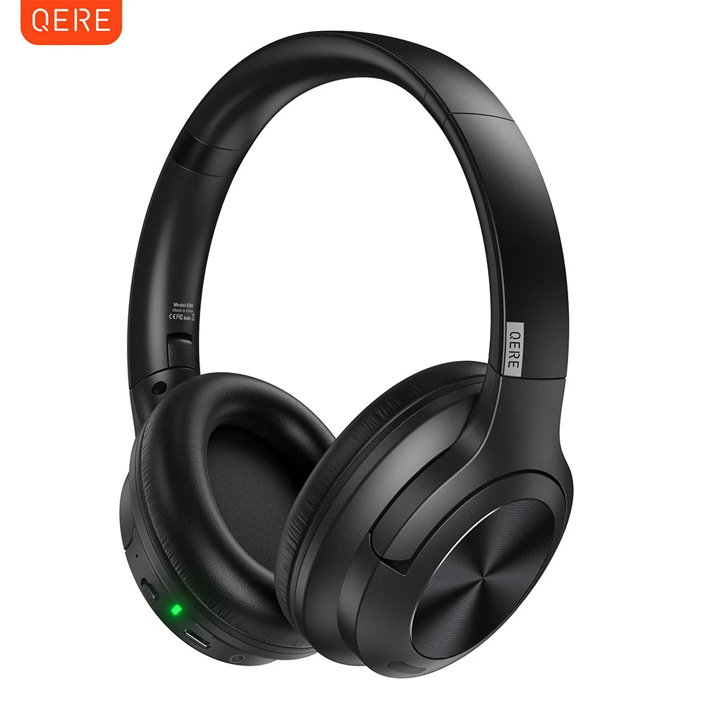 QERE Wireless Bluetooth Headset E80 ANC HiRes Audio Over Ear