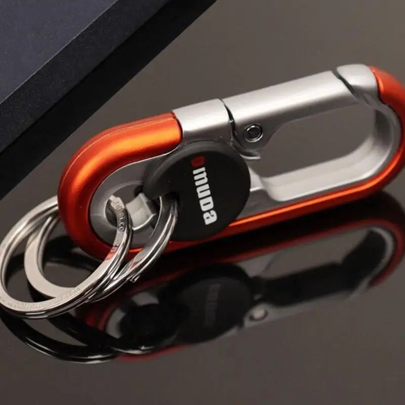 Electric Key Carabiner Double Rings Key Chains For Car Keys