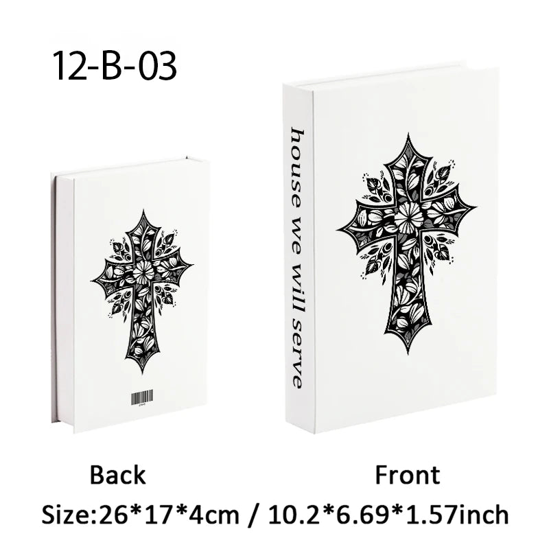 Christianity Luxe Fake Book Storage Box Home Decor Jesus Bible Decorative Books Coffee Table Simulation Book Interior Decoration
