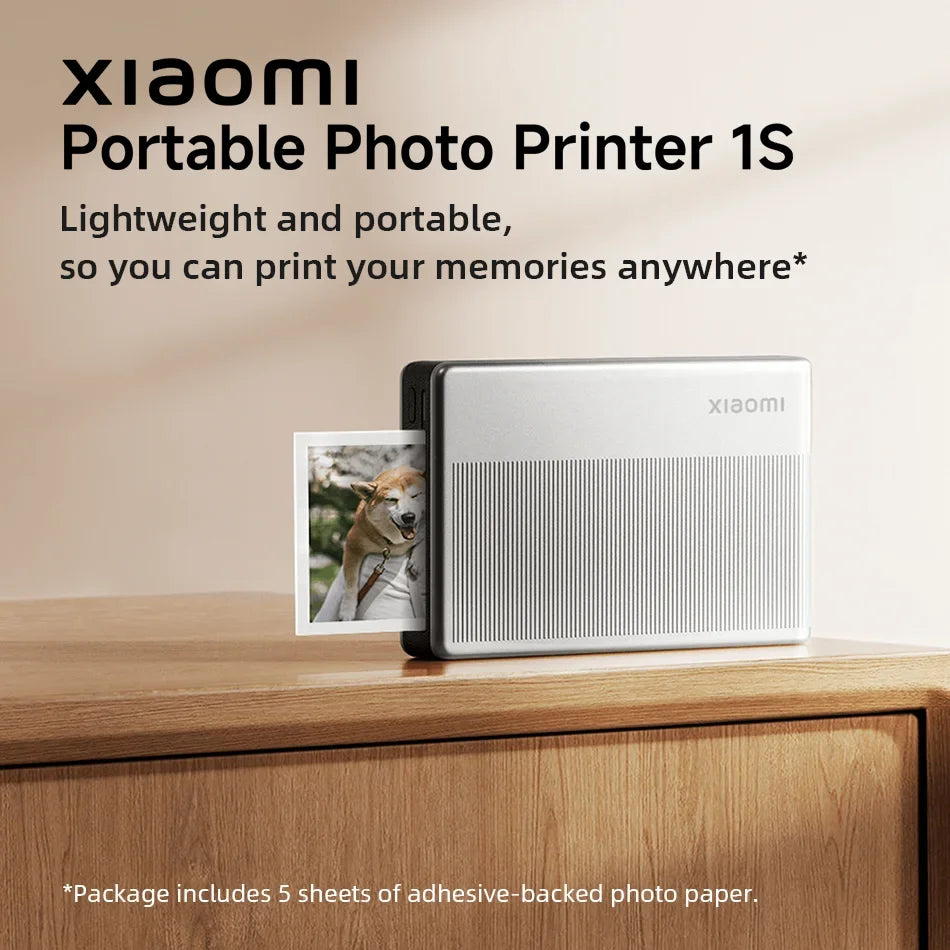 Xiaomi Portable Photo Printer 1S Bluetooth 5.2 ZINK Inkless