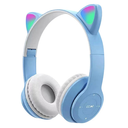 Aneng Wireless Cat Ear Headphones Bluetooth Glow Over Ear