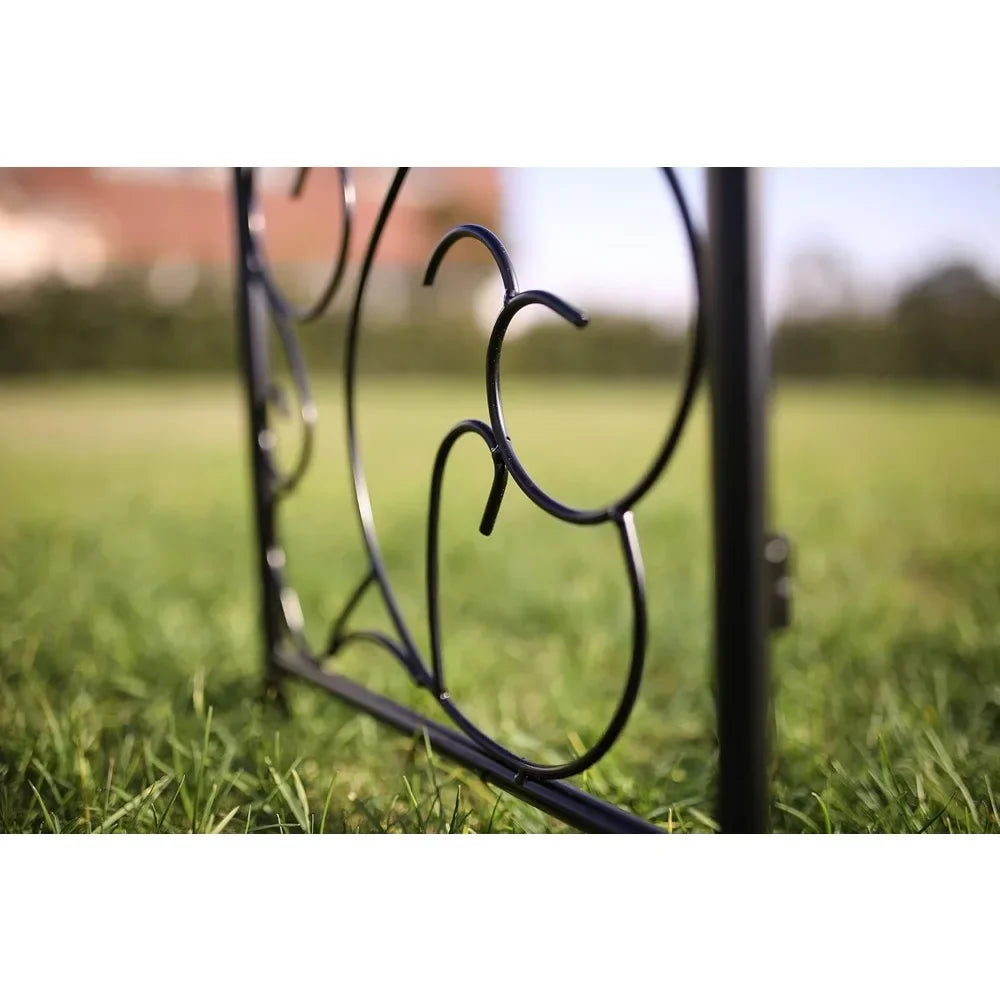 Huanyan Steel Garden Arch With Gate For Outdoor Pathways
