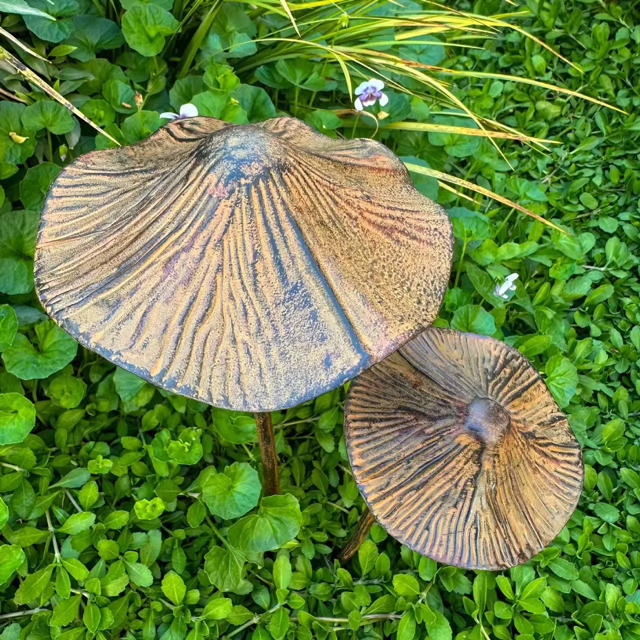Retro Metal Rusty Mushroom Garden Decoration Set, Outdoor Rusty Mushroom Plaque,For Lawn, Garden Decoration,Halloween Decoration