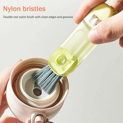 Cartoon Crocodile 3-In-1 Cup Cleaning Brush Nylon Bristles