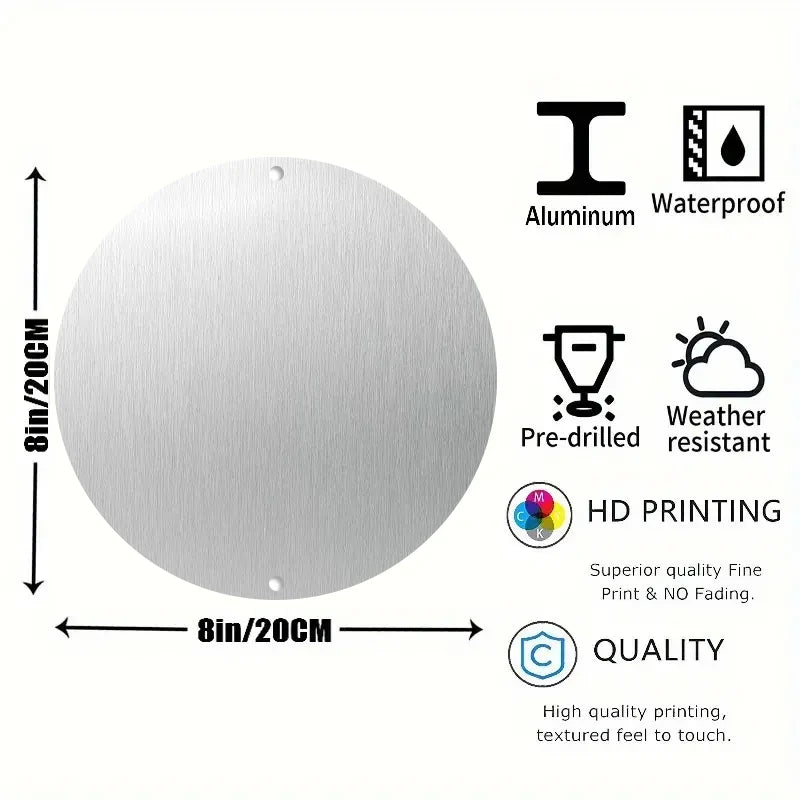 2D "Nativity" Christmas Themed Art Wreath Round Metal Sign,Home,room,Cafe, Farmhouse Office Wall Decor,Jesus Enthusiasts's Gift