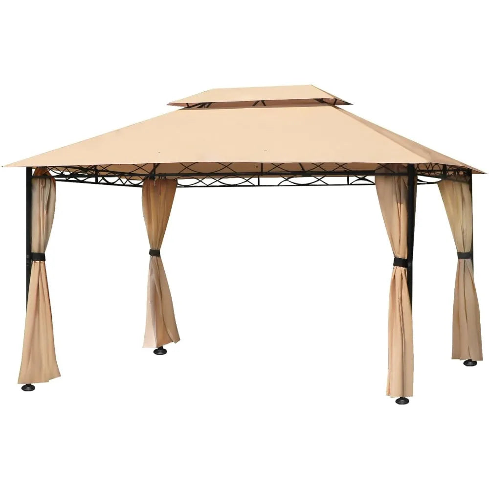 Frame Gazebo For Patios Aluminum Outdoor Canopy Curtains