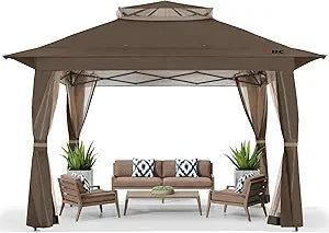 MKDK Pop Up Gazebo Outdoor Canopy Tent Mosquito Netting