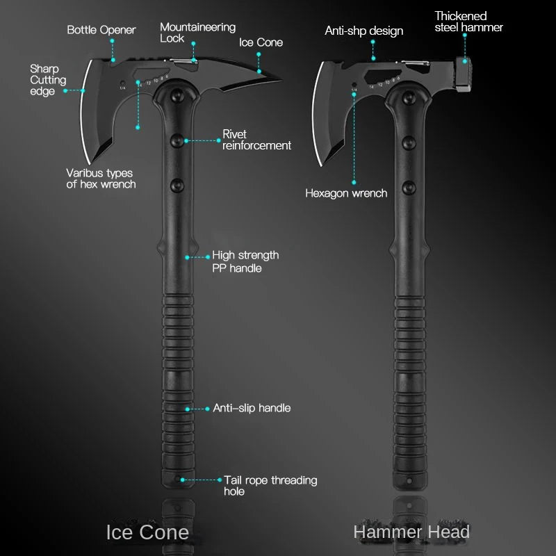 Life-Saving Fire Multi-Function Camping Axe For Outdoor Survival