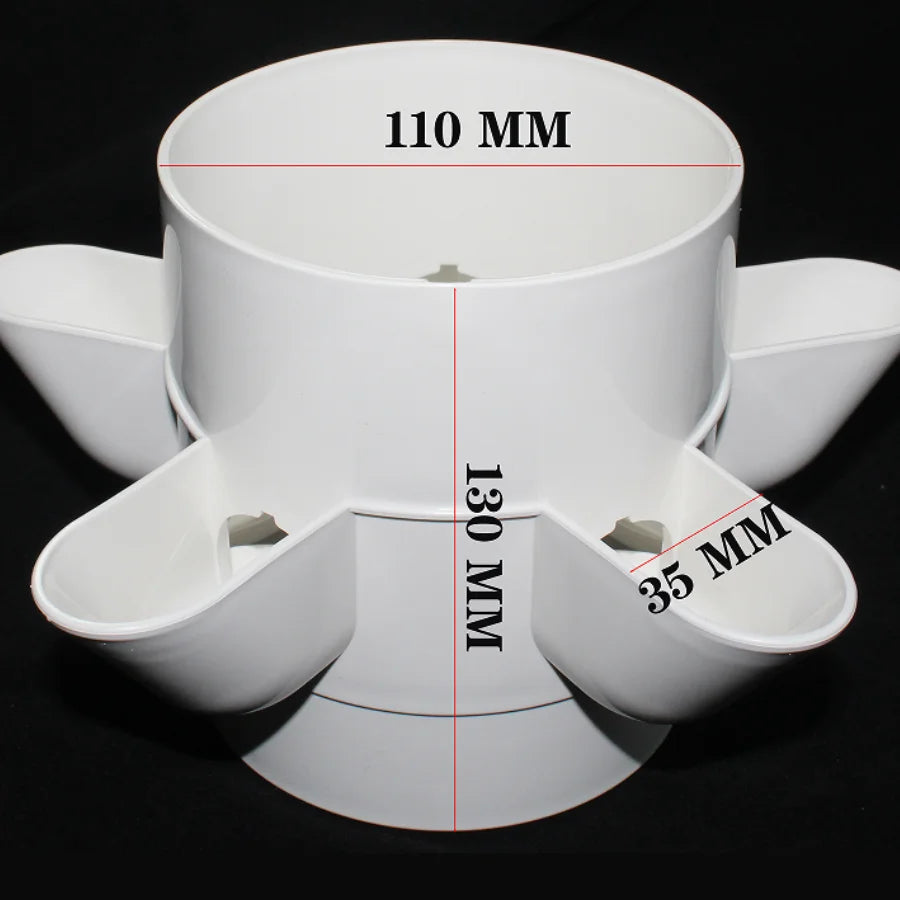 Hydroponic Tower Garden 6 Layers 30 Holes Vertical Planter