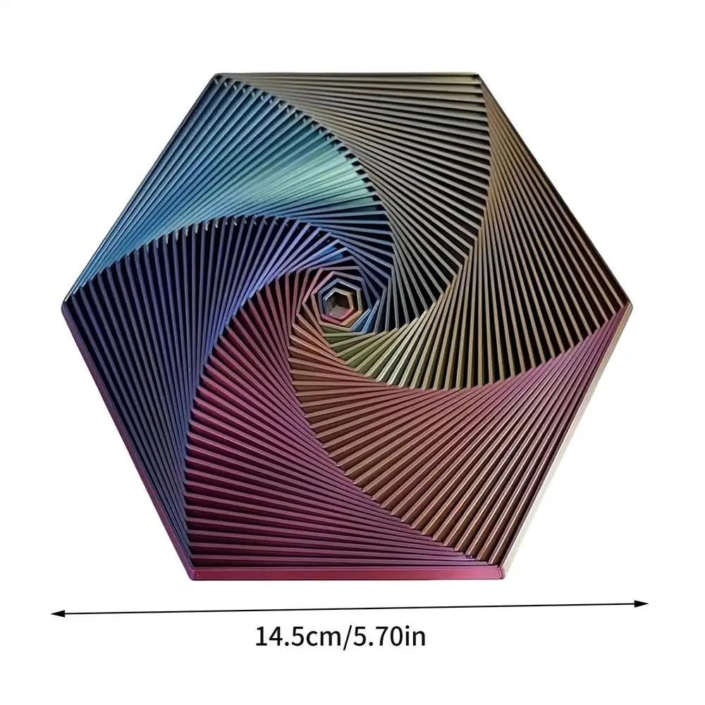 3D Printed Fractal Fidget Hexagon Sensory Toy