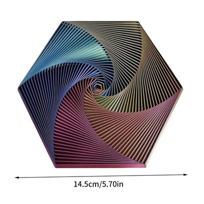 3D Printed Fractal Fidget Hexagon Sensory Toy