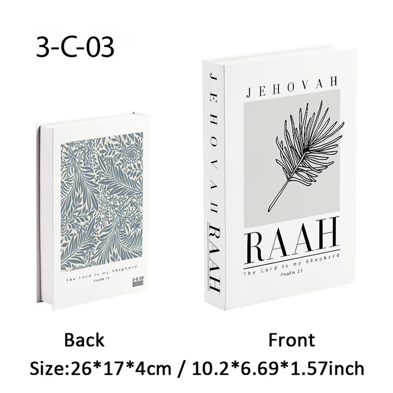 Christianity Luxe Fake Book Storage Box Home Decor Jesus Bible Decorative Books Coffee Table Simulation Book Interior Decoration