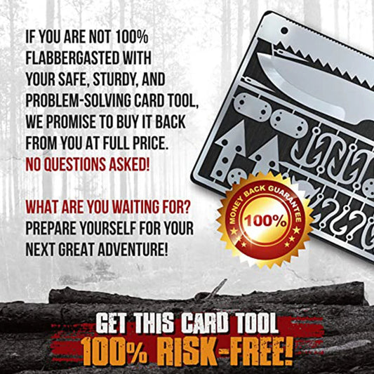Outdoor Survival Fishing Hook Card Multifunctional EDC Tool