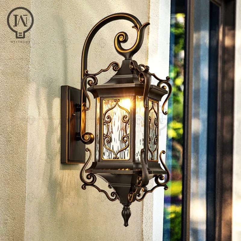 13W/20W Aluminum outdoor wall lamp waterproof IP65 European retro courtyard garden wall lamp villa LED outdoor wall lamp