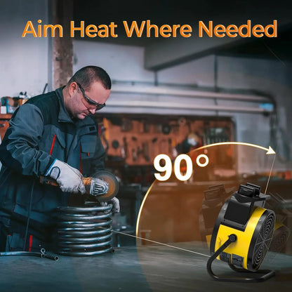 Space Heater With Thermostat 1500W, 3 Modes, Overheat Protection, Portable