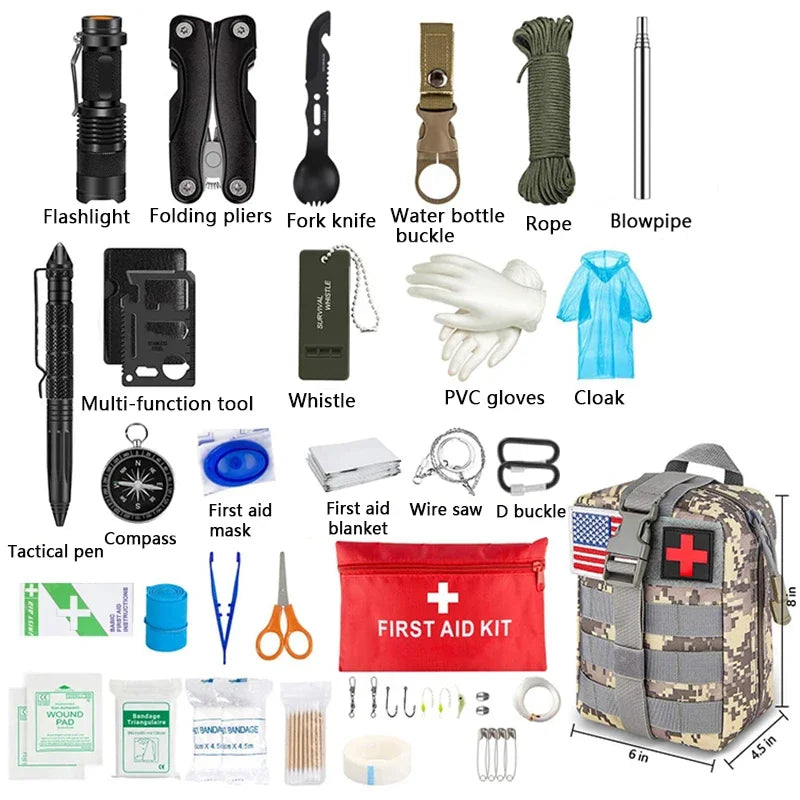 Choice Survival First Aid Kit Molle Outdoor Trauma Bag Emergency