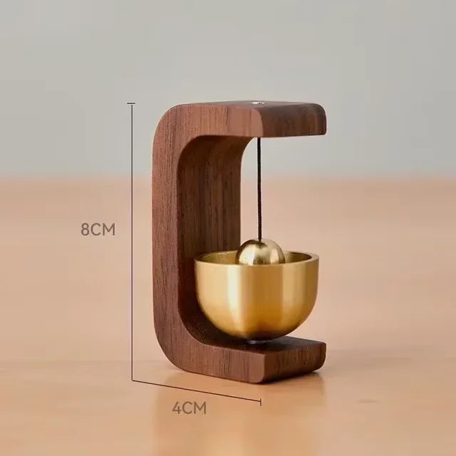 Entrance Doorbell Shopkeeper's Bell Wind Bell Door Opening Wooden Clock Reminder for Home Small Bell Decorations