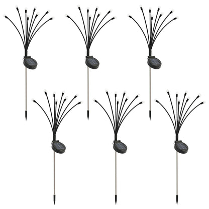 8-Head Solar Firefly Stake Lights Outdoor Garden Decoration Waterproof
