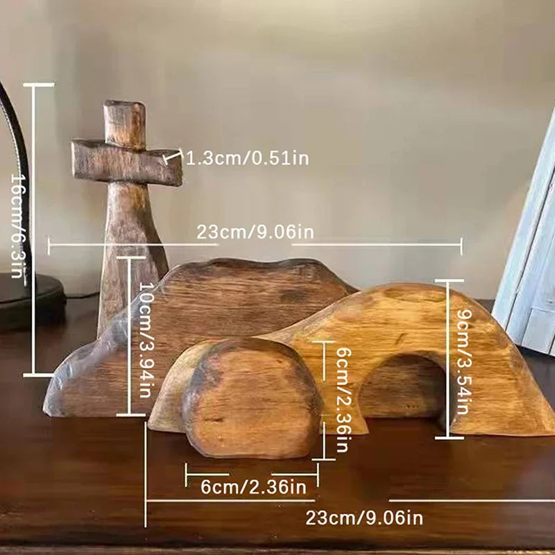 Creative Easter Resurrection Scene Risen Christ Figurine Decor For The Home Easter Christian Jesus Scene Ornaments