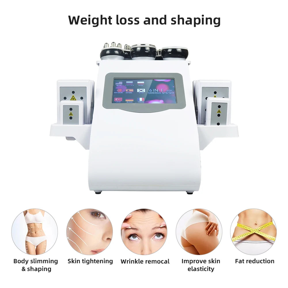 MISSHEARTH 6 In 1 40K Ultrasonic Cavitation Body Slimming Machine