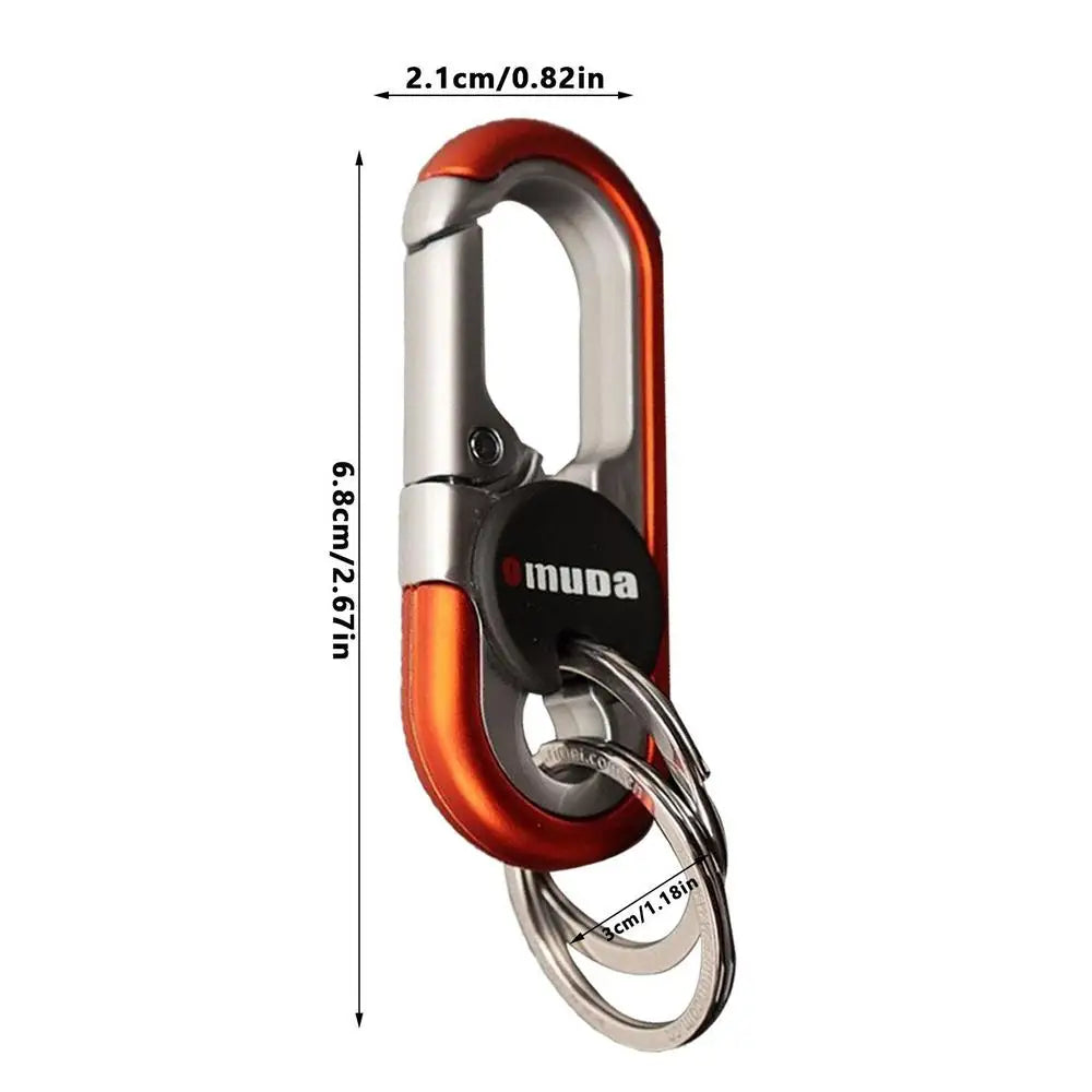 Electric Key Carabiner Double Rings Key Chains For Car Keys
