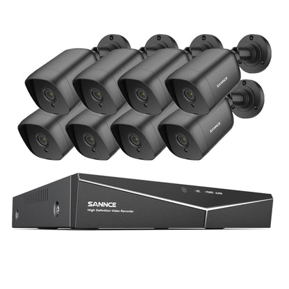 SANNCE 8CH 5MP DVR CCTV Surveillance System Kit Outdoor
