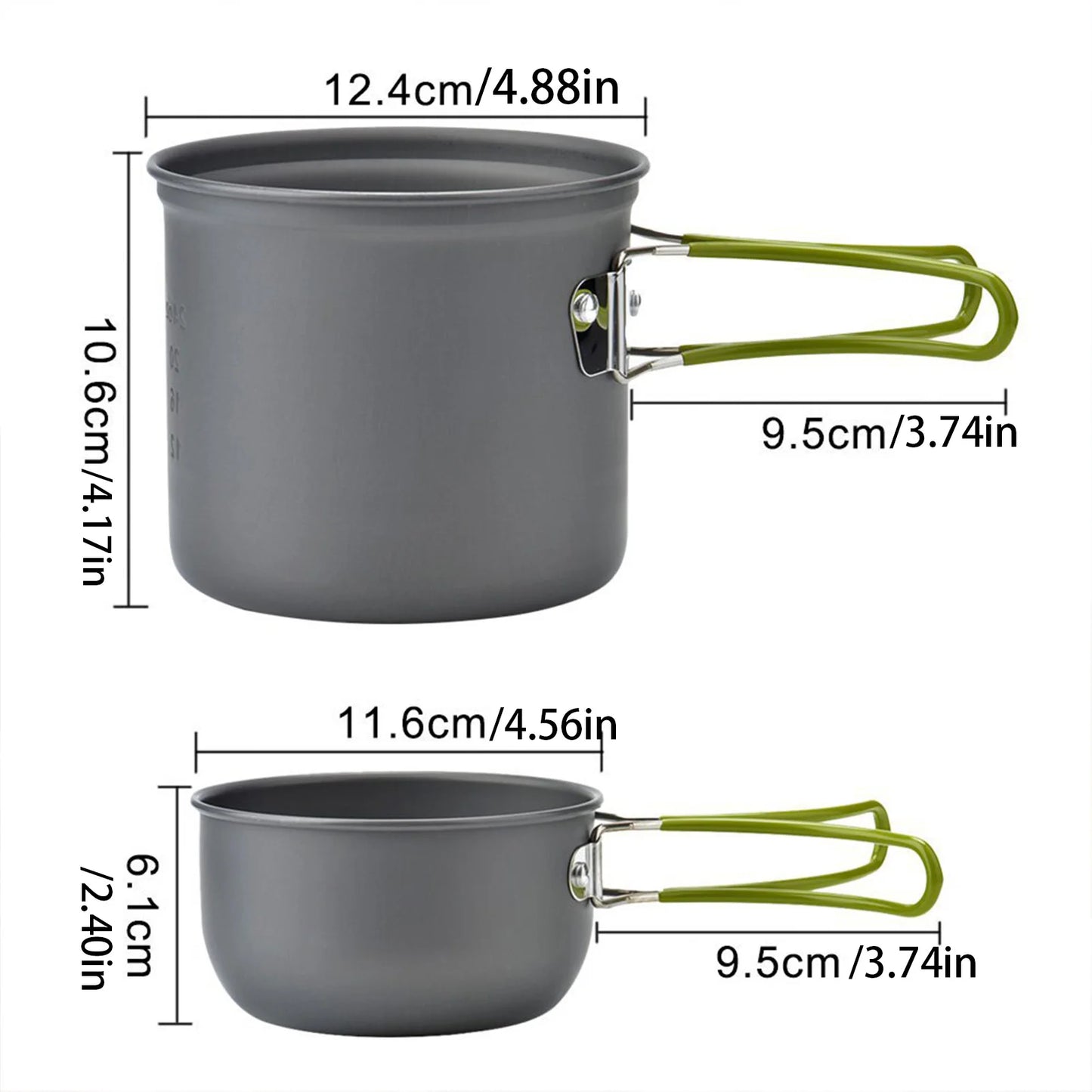 Outdoor Camp Cooking Set Aluminum Alloy Cookware for Camping