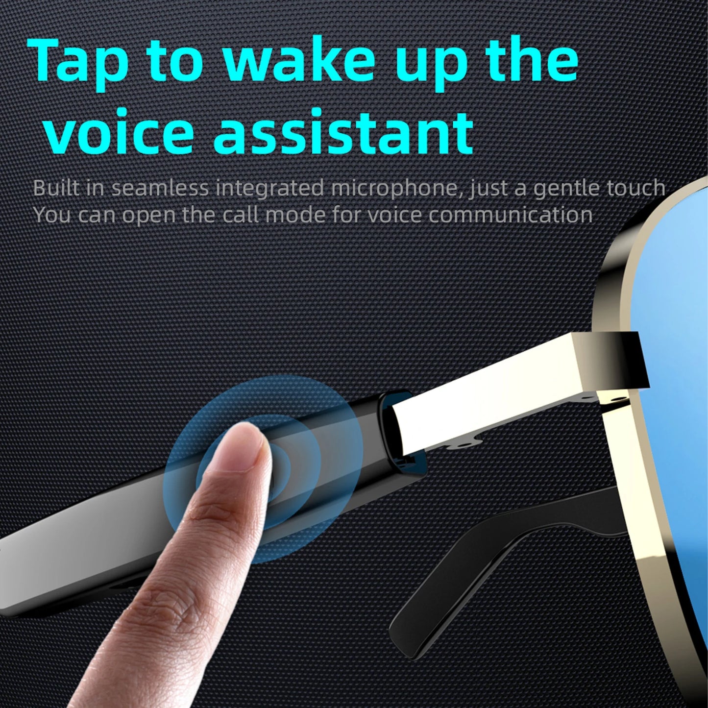 LOMAXFR Noise Canceling Smart Glasses With Wireless Calls