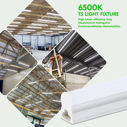 Barrina LED Shop Lights Utility Fixture 6 Pack Super Bright