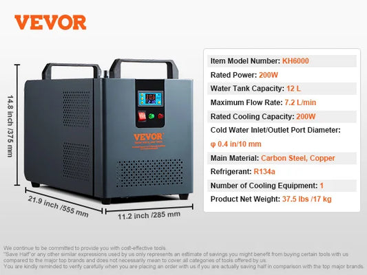 Succebuy KH6000 Water Chiller 200W for CO2 Laser Engraving
