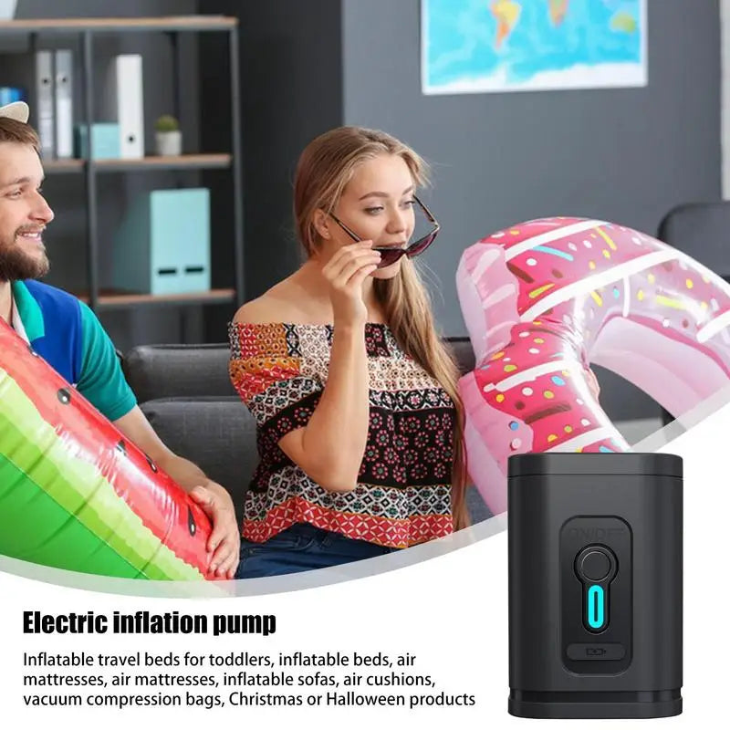 Mini Electric Vacuum Air Pump With Five Nozzles For Inflation