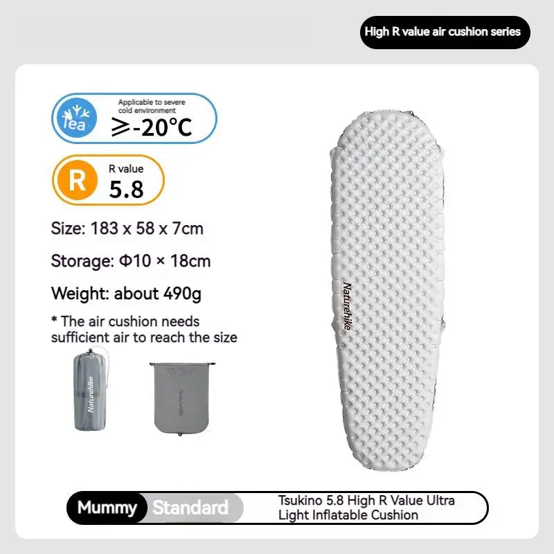 Nature hike Inflatable Ultralight Portable Folding Warm Mat Bed Pad