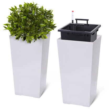Durable Plastic Planter Pots for Indoor and Outdoor Use