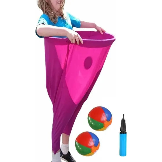 Giant Pants Party Game Set With Bouncy Ball And Inflator Outdoor