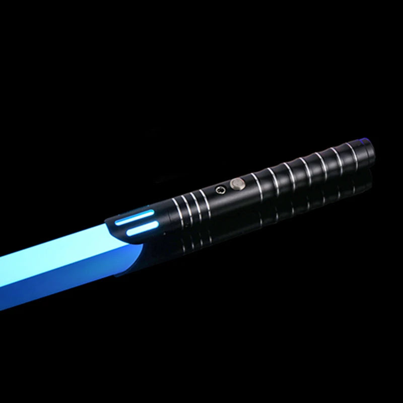 Light Up Saber 16 Colors Sounds Metal Handle Toy Sword