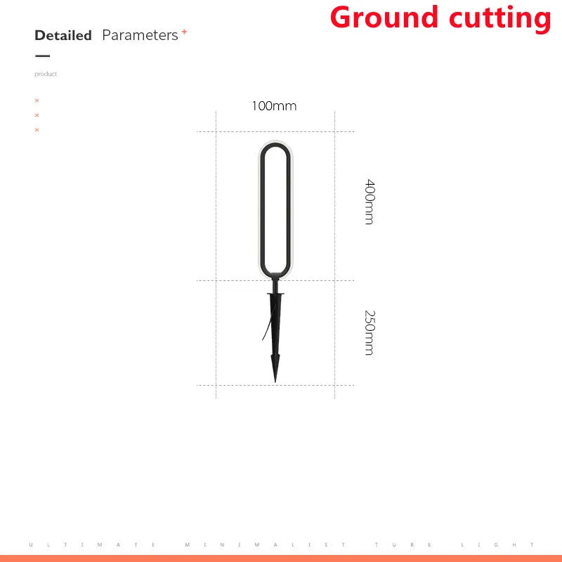 Outdoor LED Lawn Lamp AC110V 220V Waterproof Minimalist Round Street Light For Courtyard Villa Landscape Path Garden Lighting