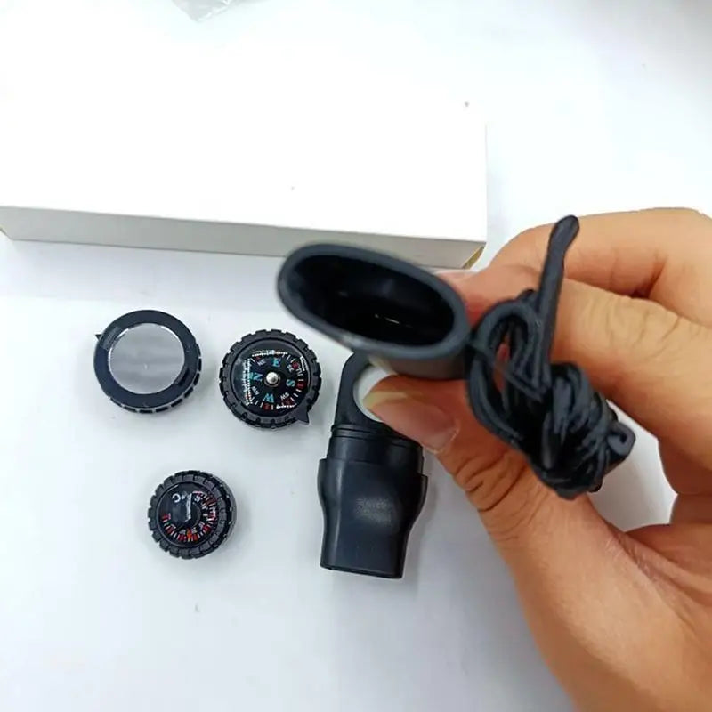 Hign Concerned Survival Whistle With LED Light And Compass
