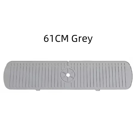 Silicone Drain Mat, Kitchen Faucet Sink Splash Guard,  Sink Draining Pad Behind Faucet,For Kitchen & Bathroom Countertop Protect